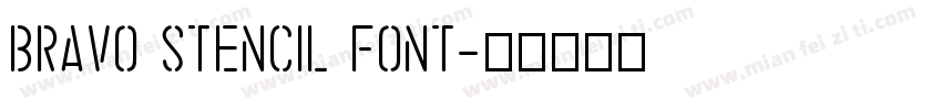 Bravo Stencil Font字体转换